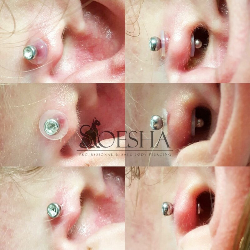 NoPull Piercing Disc®️ Silicone is what heals! So Direct contact