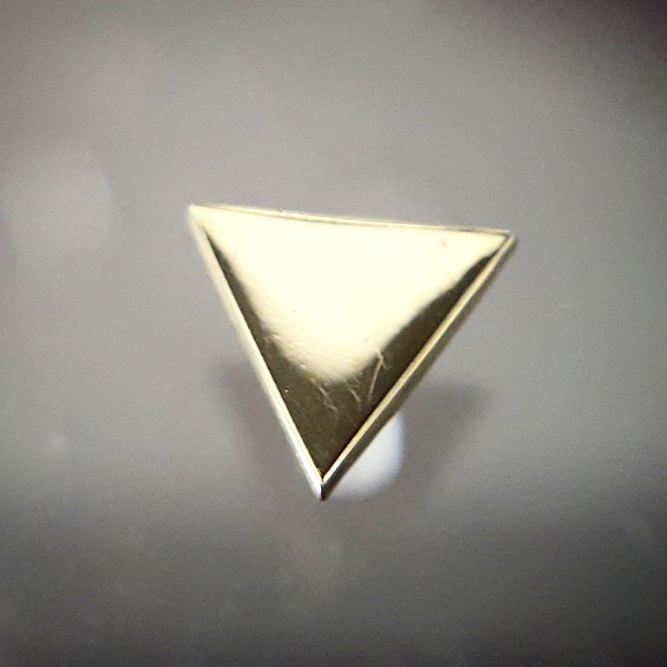 Threaded Genuine Gold Triangle