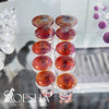 Colour Front Single Flare Plugs In Amber Purple (pair)