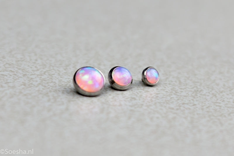Synthetic Opal Threaded End