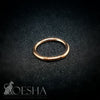 Solid Rose Gold Seam Ring
