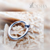 White Gold Fixed Bead Ring