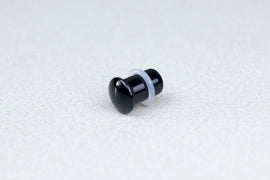 Single Flare Simple Plugs In Black (pair)